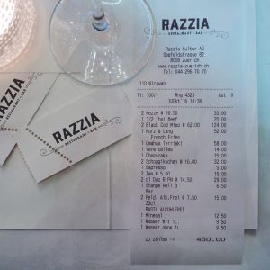 Restaurant Razzia Zuerich